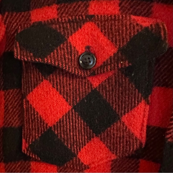 Woolrich Vintage Original Tuxedo Red Check Wool Shirt - Picture 4 of 7